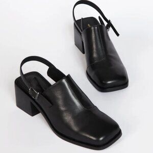 Intentionally Blank Marty 2 Mules in Black